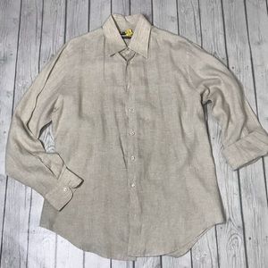 Zara Man Button Down linen Top